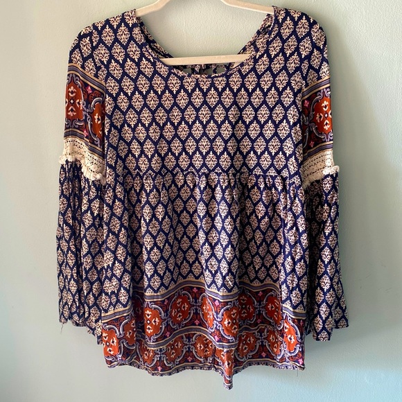 entro Tops - EUC Entro Boho Top✨Size L